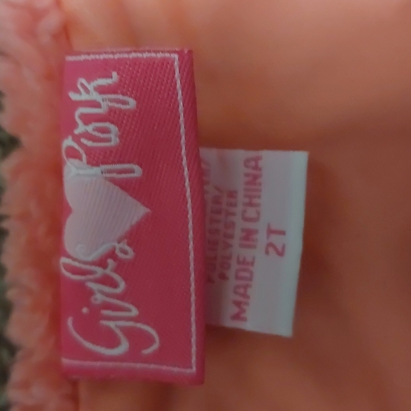 Pink Fuax Fur Girls Love Pink Vest - Picture 3 of 3